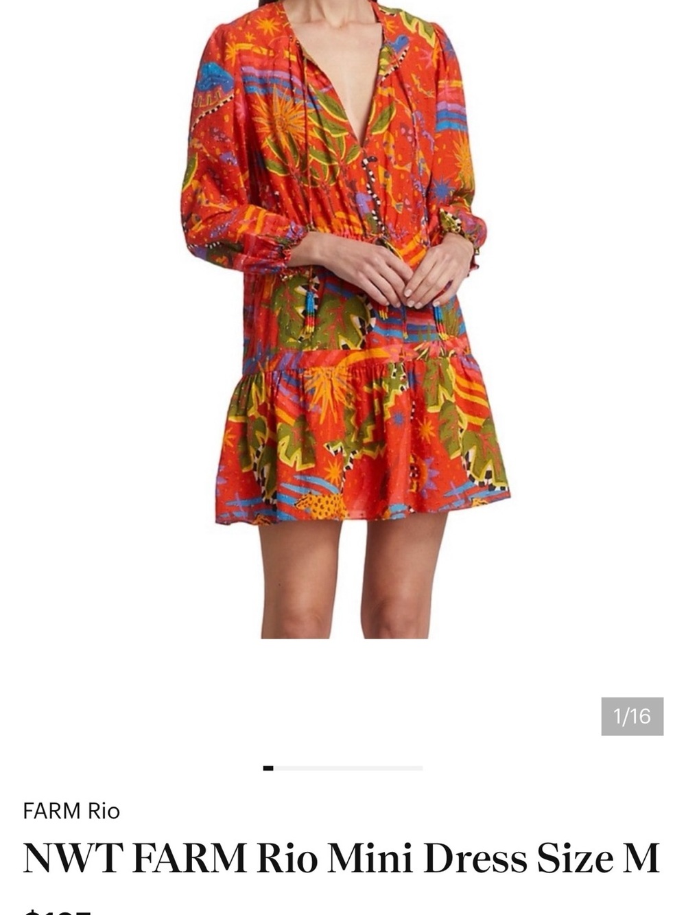 FARM Rio Mini Dress Size M